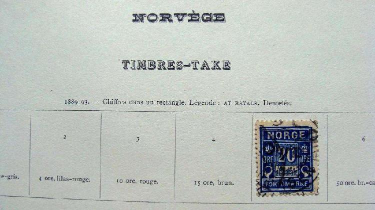 Sellos postales de Noruega 1889 – 1922