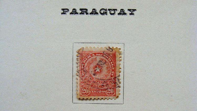 Sellos postales de Paraguay 1913 – 1914