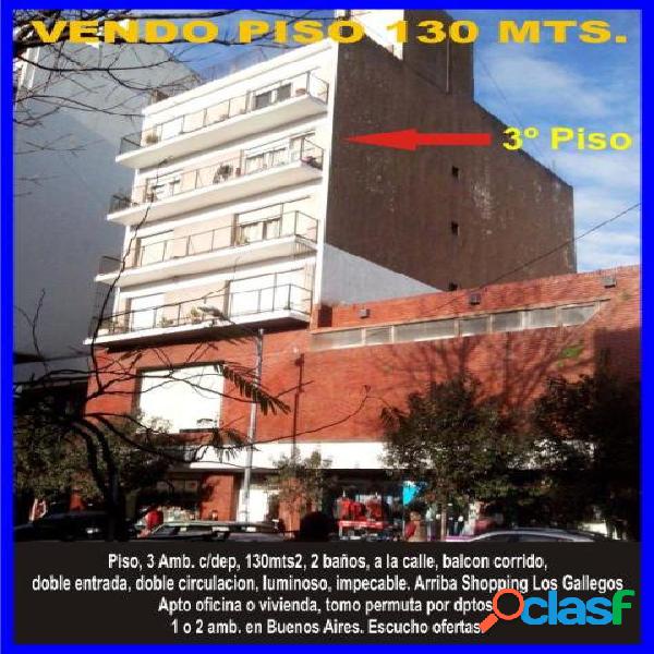 Departamento en Venta. 4 Amb. 2 Dor. 137 M2. 130 M2 Cub.