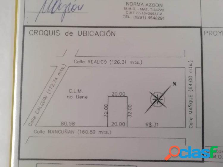 Lote en Venta. 640 M2.