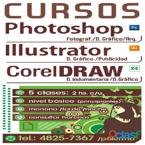 CURSO PHOTOSHOP CC COREL DRAW 2019 ILLUSTRATOR CC $2900