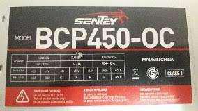 Fuente de alimentacion de PC modelo BCP450-OC marca Sentey