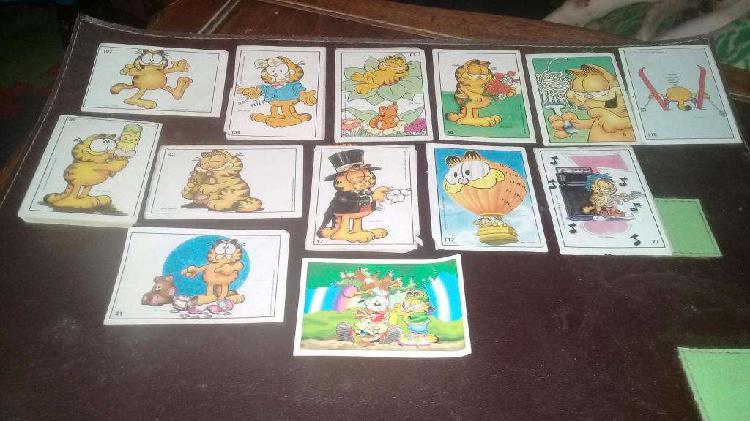 vendo lote de 13 figuritas de garfield