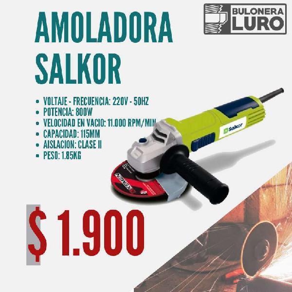 Amoladora SALKOR / 800 W / 4 1/2 o 115 mm