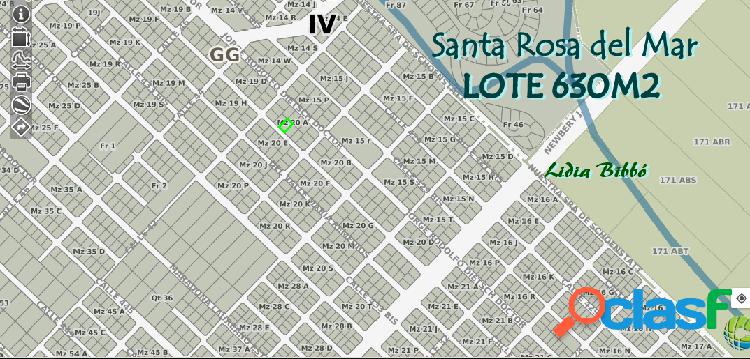 LOTE en el barrio Santa Rosa del Mar.