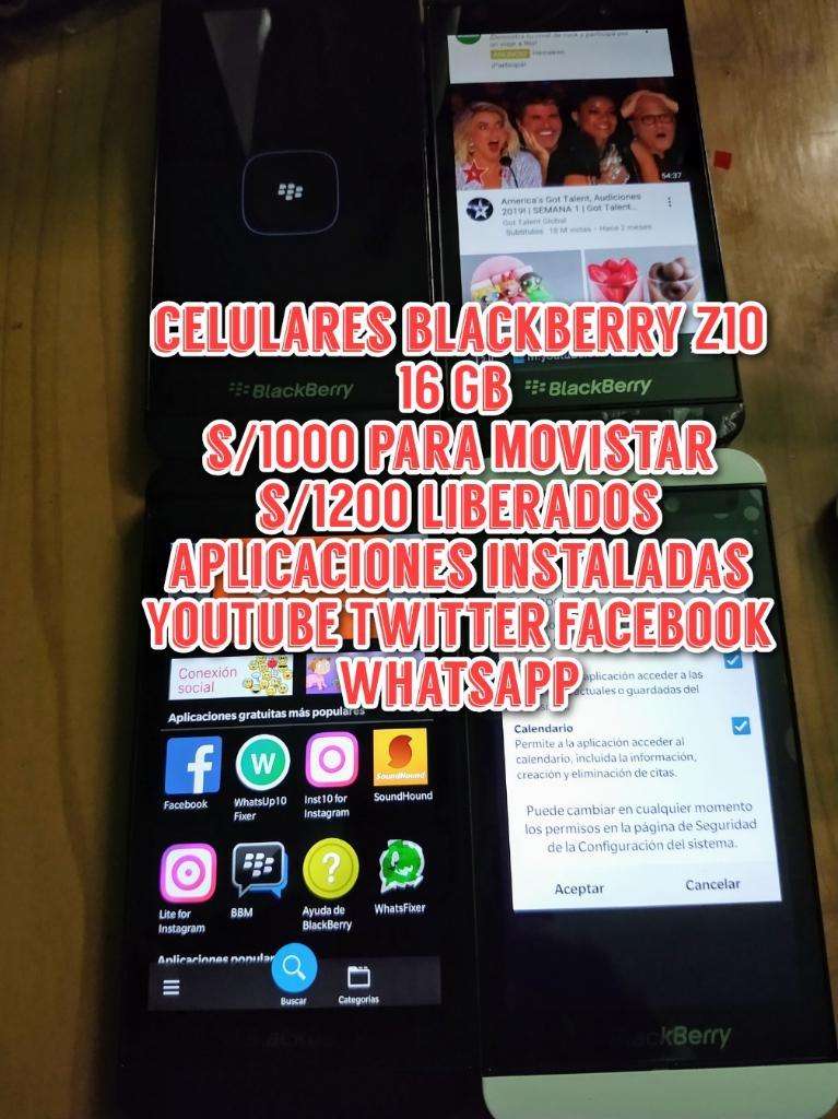 Celulares Blackberry Z10