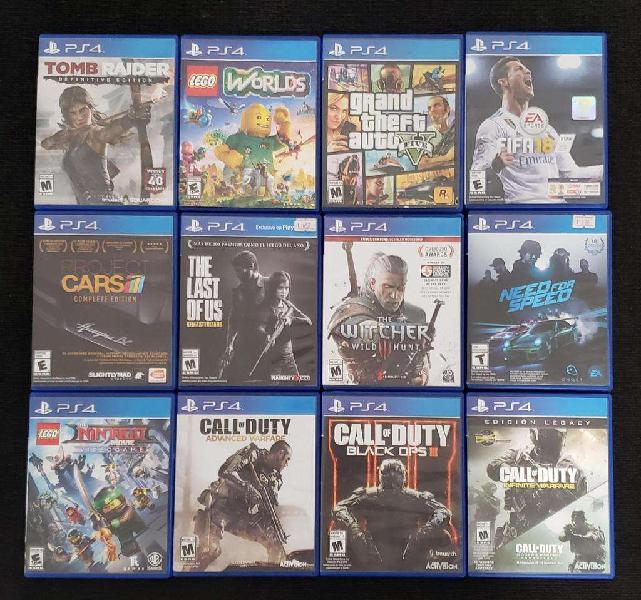12 Juegos Fisicos De Ps4
