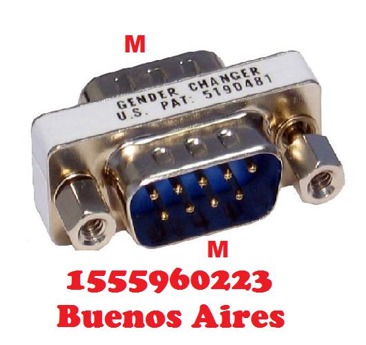 Adaptador db9 serial macho/macho caba en Balvanera