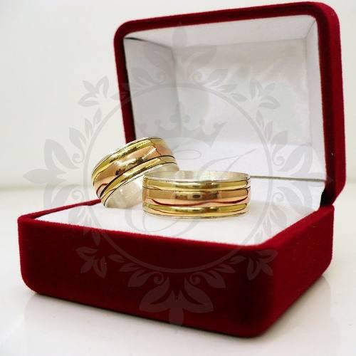 Alianzas Casamiento Plata 925 Oro Anillos Para Compromiso