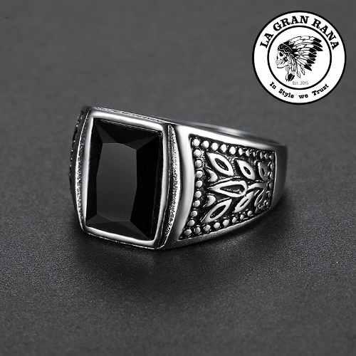 Anillo Black Stone Legacy - Piedra Negra Vintage