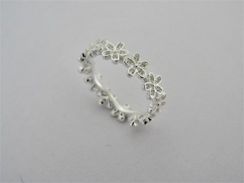 Anillo Sin Fin Con Cubics Blanco Plata 925 (an125)