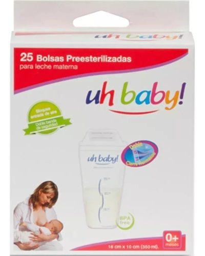 Bolsas Recolectora Leche Materna Uhbaby! 25 Unidades X 350ml