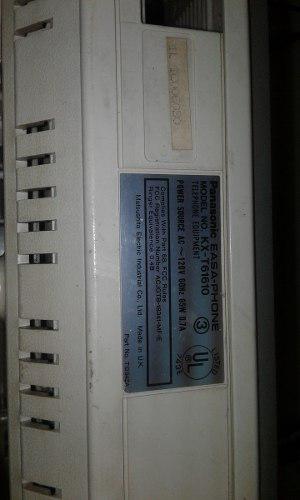 Central Panasonic Kx-t616 6 Líneas 16 Internos Usada