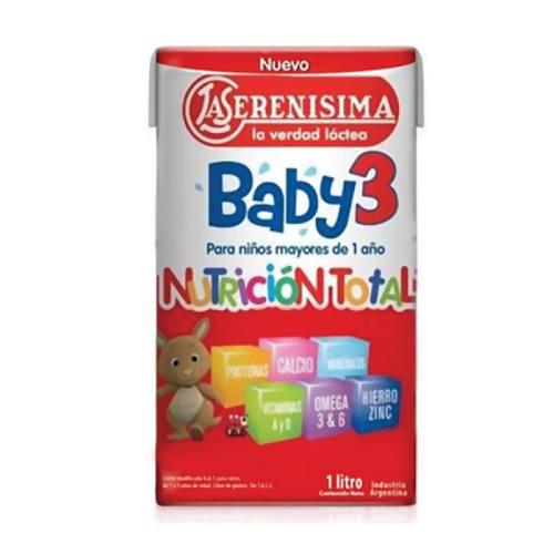 Leche La Serenisima Baby 3 X 1 Litro 12 Bricks Nutricia Bago