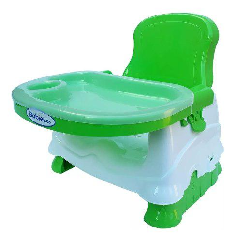 Silla De Comer Bebe Booster Portátil Doble Bandeja Alturas