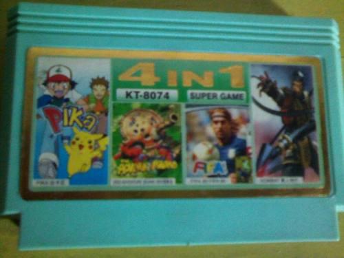 4 En 1 (mk 5, Island, Pikachu, Fifa99) -juego Family Game