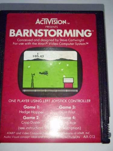 Barnstorming Juego Atari 2600 Rarity 2 Funcionando