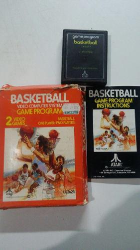 Basketball Juego Atari Manual,caja Y Cartucho
