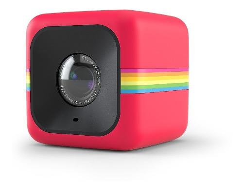 Camara Deportiva Polaroid Cube Negro Rojo Azul