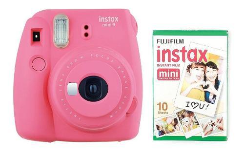 Camara Fotos Instax Mini 9 Fujifilm Rosa Flamenco Pink