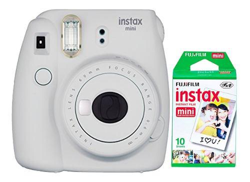 Camara Fuji Instax Mini 9 Blanca Selfie 10 Fotos