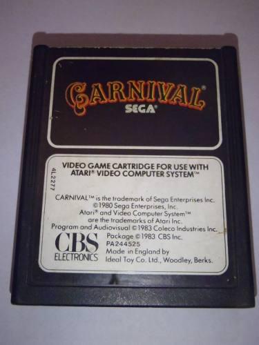 Carnival Juego Cartucho Atari 2600 Rarity 4 Funcionando