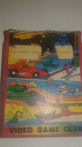 Cartucho Atari Dos Juegos En Uno Ataque Aereo Y Fantasmin