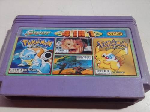 Cartucho, Juegos De Family Game, 4 En 1, Pokemon / Contra