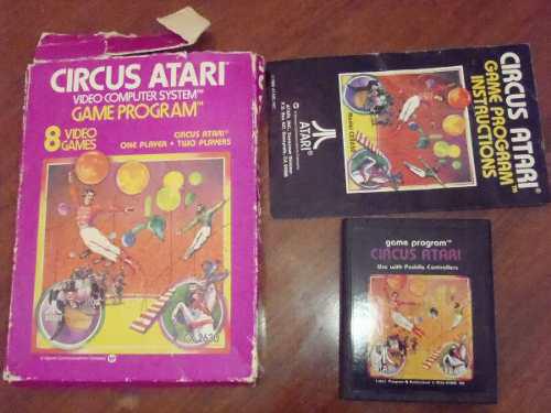 Circus Atari Juego Atari 2600 Rarity2 Funciona Caja Manual