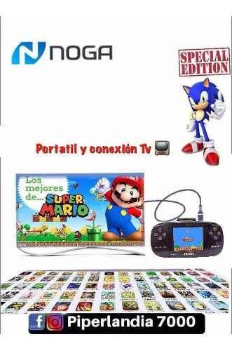 Consola De Juegos Gamer 8bits Portatil Y Tv Mario Sonic
