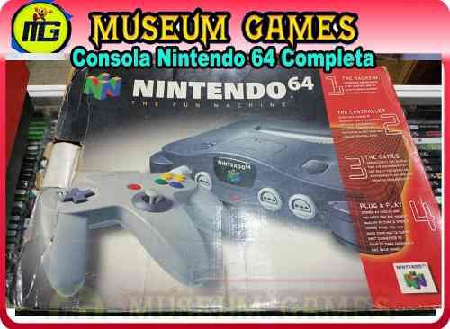 Consola Nintendo 64 Americana En Caja - Local -cap Fed