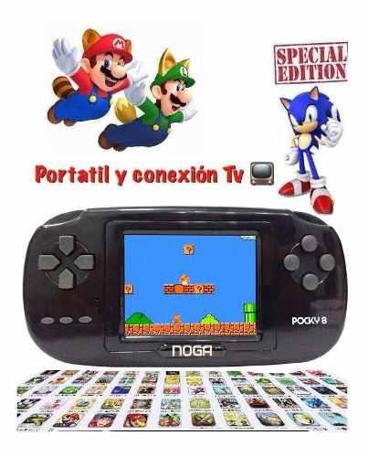Consola Portátil Y Tv Mario Sonic 8bits Retro Game 168