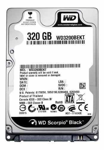 Disco Rigido 320gb 7200rpm 16mb Western Digital Black