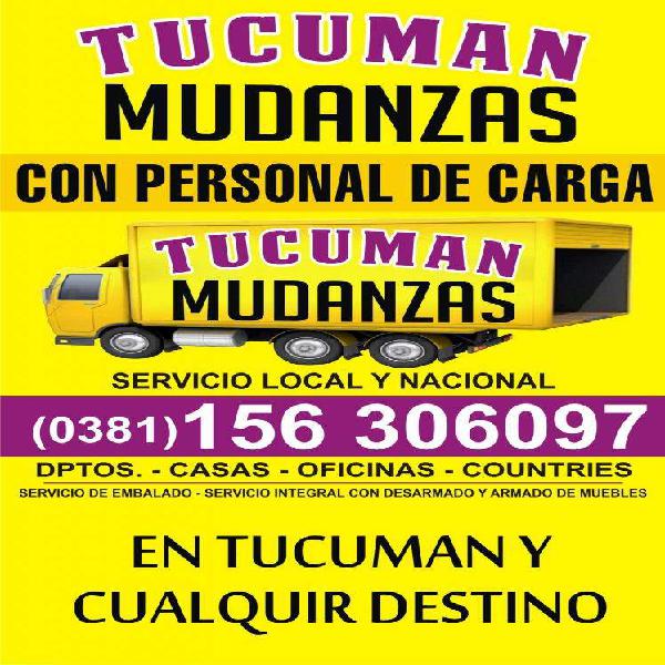 MUDANZAS 3816306097 EN TUCUMAN Y A TODO EL PAIS CON O SIN
