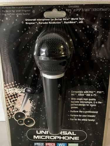 Microfono Dinamico Univers Comp C/ Ps2 Ps3 Wii Xbox 360 Y Pc