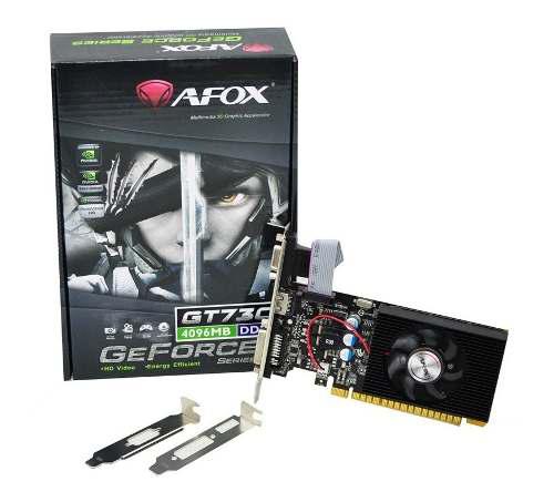 Placa De Video Afox Geforce Gt 730 4 Gigas Ddr3 Lp Caseros