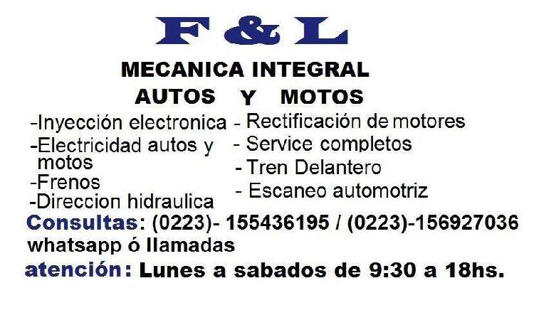 TALLER F&L MECANICA INTEGRAL AUTOS Y MOTOS