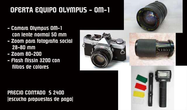 Vendo equipo fotografico olympus completo en Salta