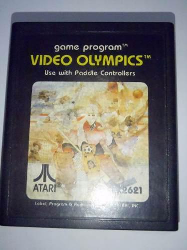 Video Olympics Juego Atari 2600 Rarity 2 Funcionando