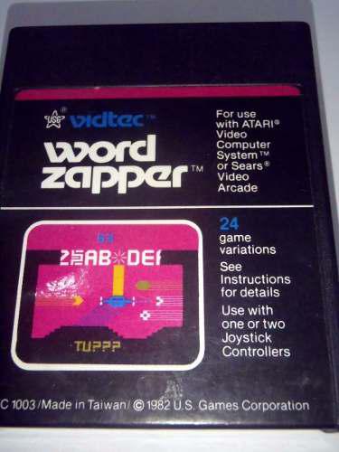 Word Zapper Juego Para Atari 2600 Rarity 3 Funcionando