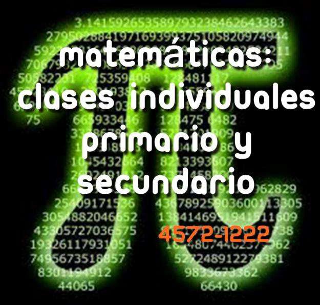 clases de matemática secundario Villa pueyrredón