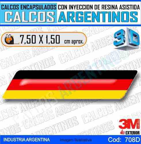 Calcomanias 3d Con Relieve, Accesorio Autos Bandera Alemania