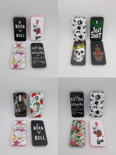 Funda Rigida Diseño Alcatel U5 + 2 Vidrios Templados