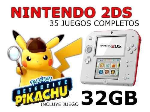 Nintendo 2ds 32gb Llenas De Juegos Pokemon Serie Completa