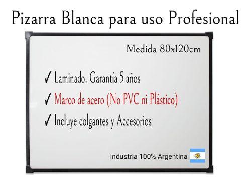 Pizarra Blanca 80x120cm+ 2 Marcadores Y Accesorios Gratis