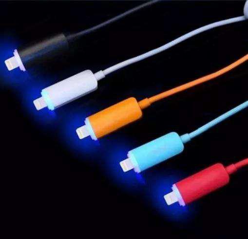 Cable Con Luces Usb Iphone Lightning 5 6 7 8 X La Plata