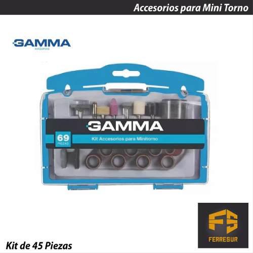 Kit Accesorio Mini Torno 69 Pzas Gamma G19504ac Envio Gratis