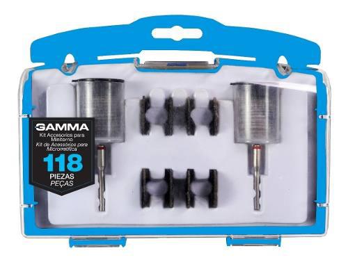 Set Kit Accesorio Mini Torno 118 Piezas Gamma G19505ac Drem