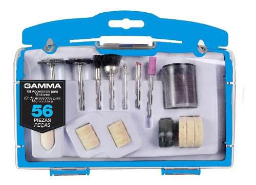 Set Kit Accesorio Mini Torno 56 Piezas Gamma G19503ac Dreme