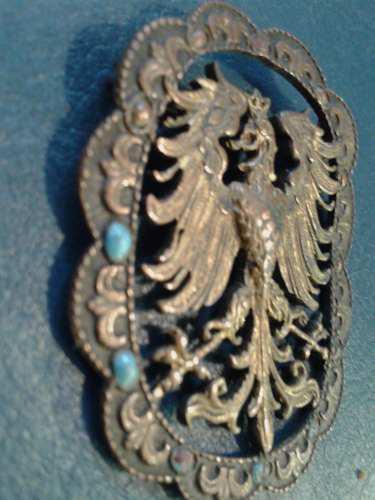 Antiguo Prendedor Broche Aguila Imperial Blason Heraldica